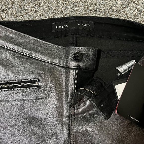 Guess Jeans Los Angeles Silver Denim; Women's size 26, new with tags - Picture 3 of 16